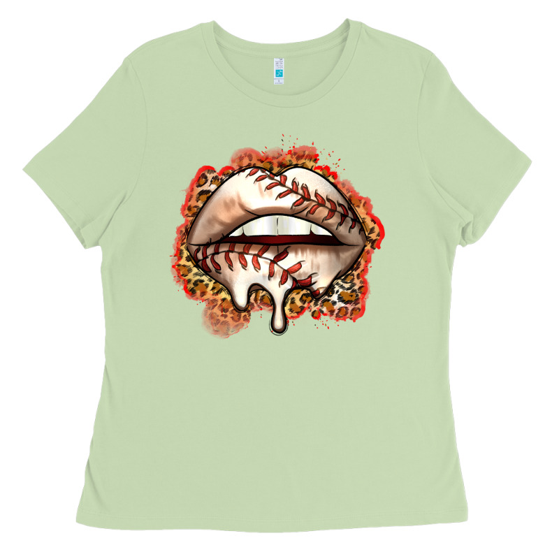 Baseball Lips Ladies Tee by Zillion Design Studio | Teevron
