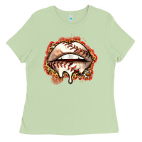 Matcha baseball lips Ladies Tee - Zillion Design Studio