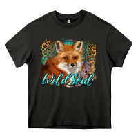 Asphalt wild soul fox with dream catcher Heavy Core Tee - BarkalooDesign
