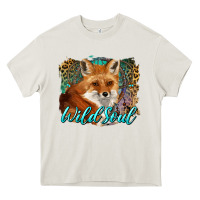Cream wild soul fox with dream catcher Heavy Core Tee - BarkalooDesign