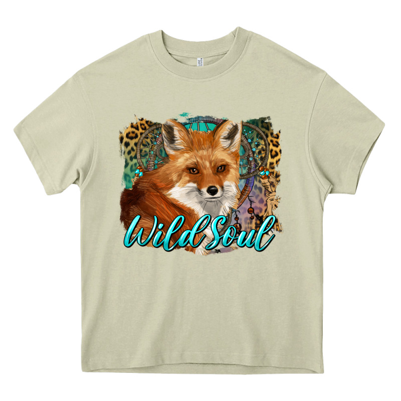Wild Soul Fox With Dream Catcher Heavy Core Tee by BarkalooDesign | Teevron