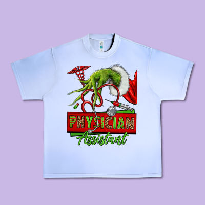 Christmas Character Hand Physician Assistant Urban Heavy Tee Designed By Nancycooperartshop