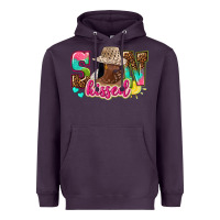 Plum Afro woman with sunkissed Heavyweight Hoodie - NancyCooperArtShop
