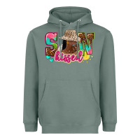 Sage Afro woman with sunkissed Heavyweight Hoodie - NancyCooperArtShop