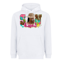 White Afro woman with sunkissed Heavyweight Hoodie - NancyCooperArtShop
