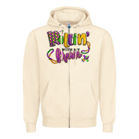 Sandshell rollin' with my krewe mardi gras Zipper Hoodie - LillyAllenDesigns