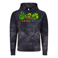 Cloud Black peace love st patty's day Vintage Hoodie - Artiststas