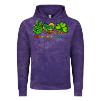 Cloud Purple peace love st patty's day Vintage Hoodie - Artiststas