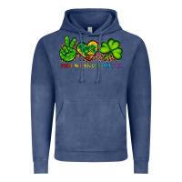 Vintage Denim peace love st patty's day Vintage Hoodie - Artiststas