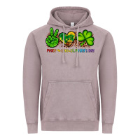 Vintage Zinc peace love st patty's day Vintage Hoodie - Artiststas