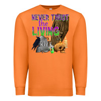 Carrot Never Trust The Living Premium Sweatshirt - texasbilliewilder