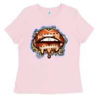 American Football Lips Ladies Tee | Teevron