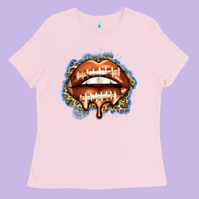 American Football Lips Ladies Tee Designed By Zillion Design Studio