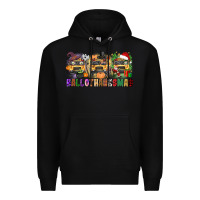 Black hallothanksmas Premium Hoodie - texasbilliewilder