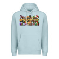 Blue Mist hallothanksmas Premium Hoodie - texasbilliewilder