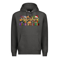 Charcoal Heather hallothanksmas Premium Hoodie - texasbilliewilder