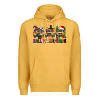 Mustard hallothanksmas Premium Hoodie - texasbilliewilder