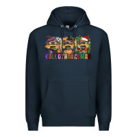 Navy hallothanksmas Premium Hoodie - texasbilliewilder