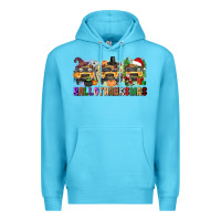 Ocean Blue hallothanksmas Premium Hoodie - texasbilliewilder