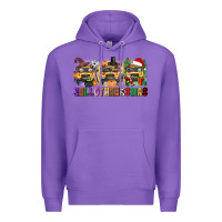 Purple hallothanksmas Premium Hoodie - texasbilliewilder