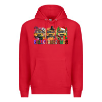 Red hallothanksmas Premium Hoodie - texasbilliewilder