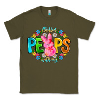 Army Green Chillin Peeps With My Classic Tee - CowhideDigitalArt
