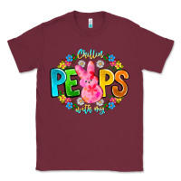 Burgundy Chillin Peeps With My Classic Tee - CowhideDigitalArt
