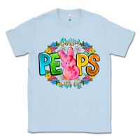Dusty Blue Chillin Peeps With My Classic Tee - CowhideDigitalArt