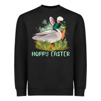 Black hoppy easter duck hunting Heavyweight Sweatshirt - MaliasSmallBusiness