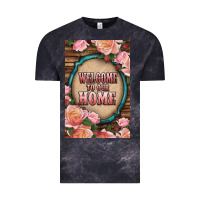Cloud Black Western Welcome To Our Home Vintage Tee - LillyAllenDesigns