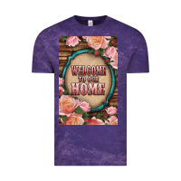 Cloud Purple Western Welcome To Our Home Vintage Tee - LillyAllenDesigns