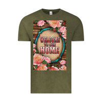 Vintage Olive Western Welcome To Our Home Vintage Tee - LillyAllenDesigns
