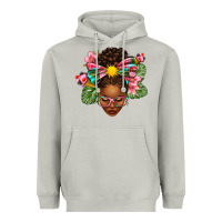 Moon Dust Afro Woman Summer Heavyweight Hoodie - texasbilliewilder
