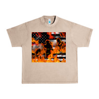 French Oak firefighter thin red lin Urban Heavy Tee - LillyAllenDesigns