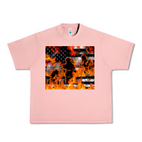 Salmon firefighter thin red lin Urban Heavy Tee - LillyAllenDesigns