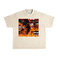 Sandshell firefighter thin red lin Urban Heavy Tee - LillyAllenDesigns