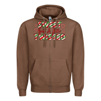 Chestnut sweet but a little twisted Zipper Hoodie - LillyAllenDesigns