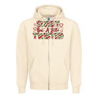 Sandshell sweet but a little twisted Zipper Hoodie - LillyAllenDesigns