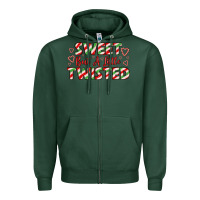 Sports Green sweet but a little twisted Zipper Hoodie - LillyAllenDesigns