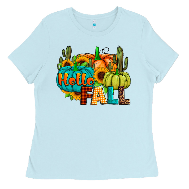 Hello Fall Ladies Tee by JahusDesignShop | Teevron