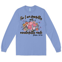 Colony Blue for i am fearfully and wonderfully made Long Sleeve Tee - MaliasSmallBusiness