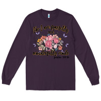 Plum for i am fearfully and wonderfully made Long Sleeve Tee - MaliasSmallBusiness