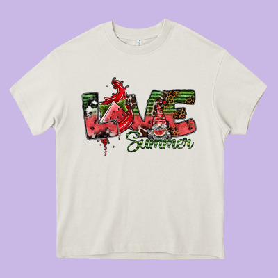 Love Summer Heavy Core Tee Designed By Sublimationcraftshop