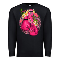 Black cancer boxing gloves with ribbon Premium Sweatshirt - NancyCooperArtShop
