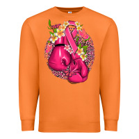 Carrot cancer boxing gloves with ribbon Premium Sweatshirt - NancyCooperArtShop
