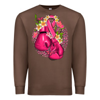 Chestnut cancer boxing gloves with ribbon Premium Sweatshirt - NancyCooperArtShop