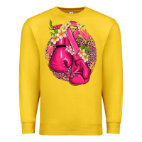 Lemon cancer boxing gloves with ribbon Premium Sweatshirt - NancyCooperArtShop