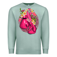 Seafoam cancer boxing gloves with ribbon Premium Sweatshirt - NancyCooperArtShop