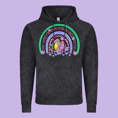 Easter Egg Rainbow Vintage Hoodie Designed By Artiststas