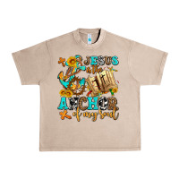 French Oak jesus is the anchor of my soul Urban Heavy Tee - AdoDesignShop